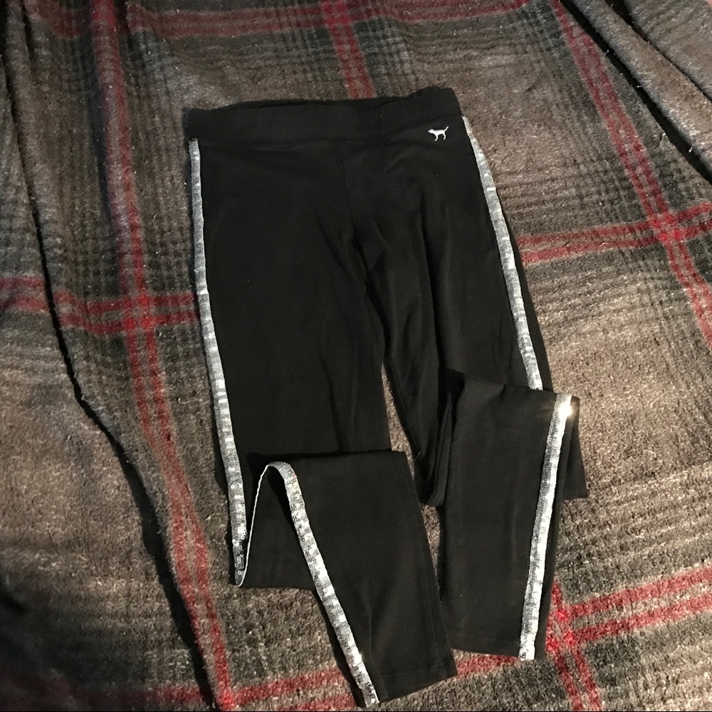 PINK sequin leggings